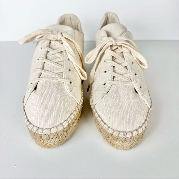 STAUD Cream Espadrille Sneakers - Picture 2 of 9